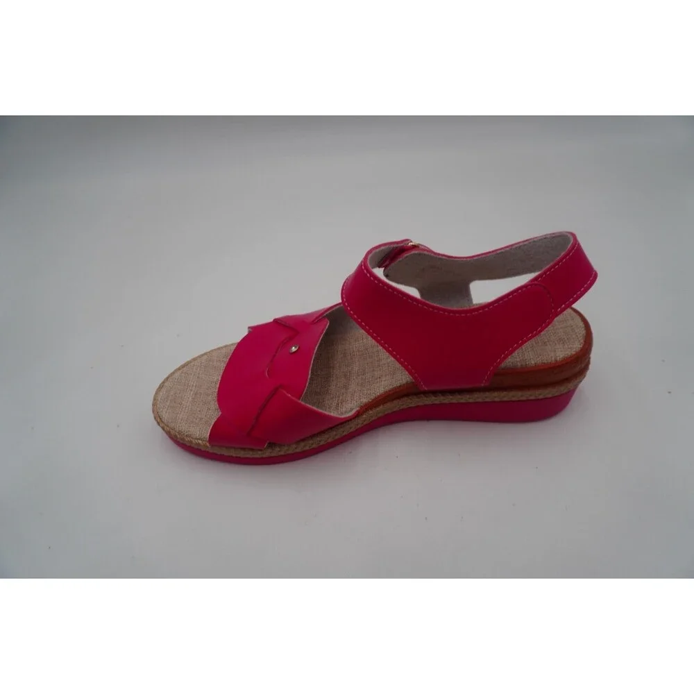 Shein Pink Braid Detail Midsole Espadrille Wedge Sandals Size 43